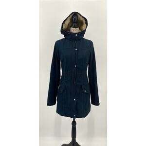 B1 Hollister Hooded Parka Jacket Womens Small Sherpa Lined Coat Bella Swan Inspo